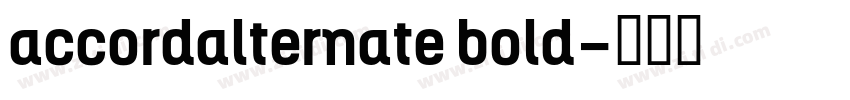 accordalternate bold字体转换